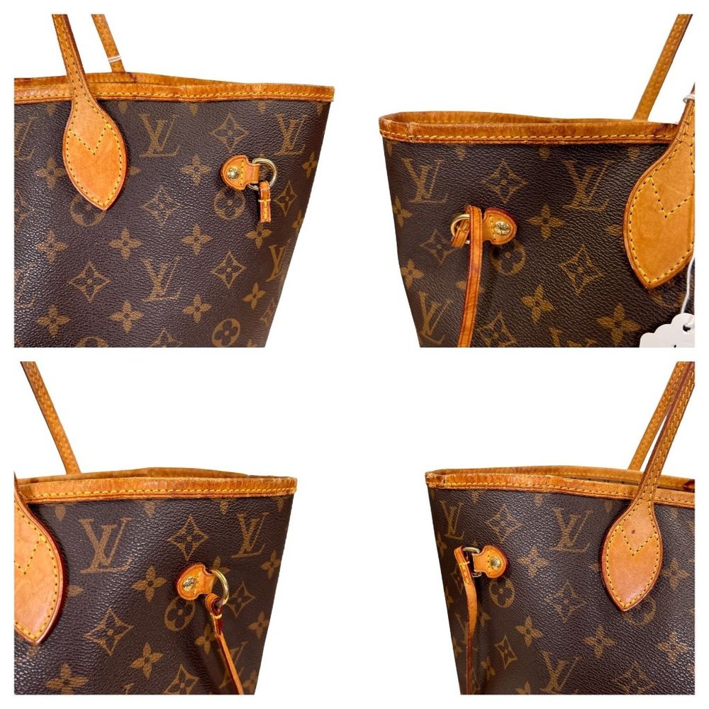 Authentic Louis Vuitton Tote Bag Neverfull MM Monogram Used LV Handbag Vintage - Picture 7 of 12